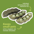 Living World Edible Pea Pods Chew Toy - Green - 3 pack - 75 g (2.6 oz)