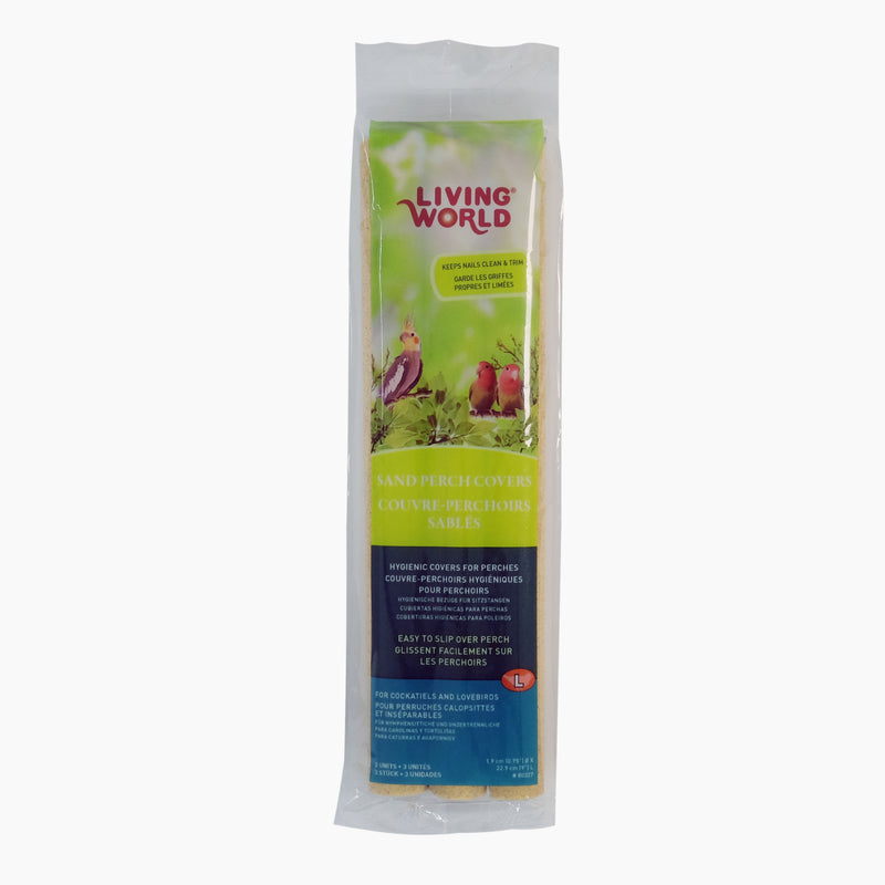 Living World Sand Perch Covers For Cockatiels - 3 pack