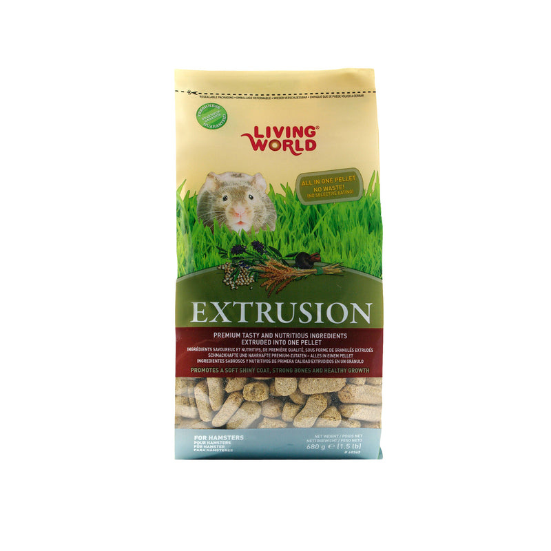 Living World Extrusion Diet for Hamsters - 680 g (1.5 lb)