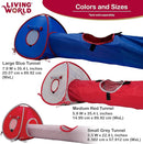Living World Tent for Pets, Blue/Red
