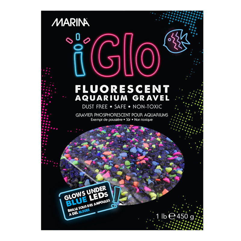 Marina iGlo Fluorescent Aquarium Gravel - Galaxy - 450 g (1 lb)