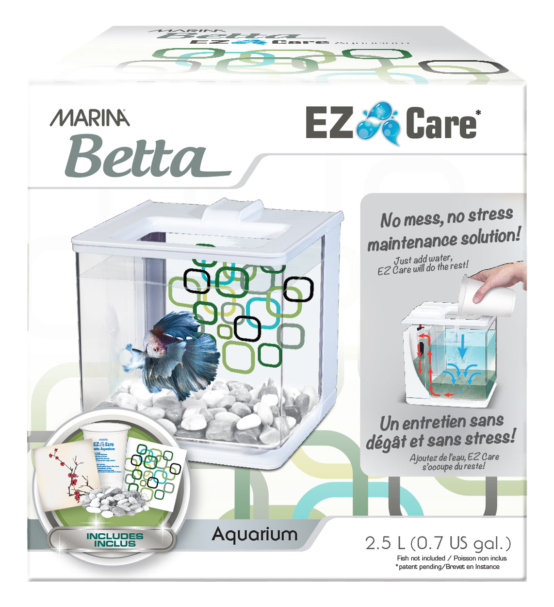 Marina EZ-Care Betta Kit 2.5L - White
