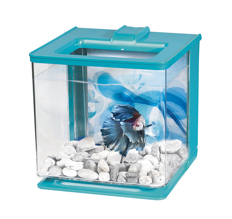 Marina 2.5L EZ Care Betta Kit - Blue - 2.5 L (0.7 US gal)