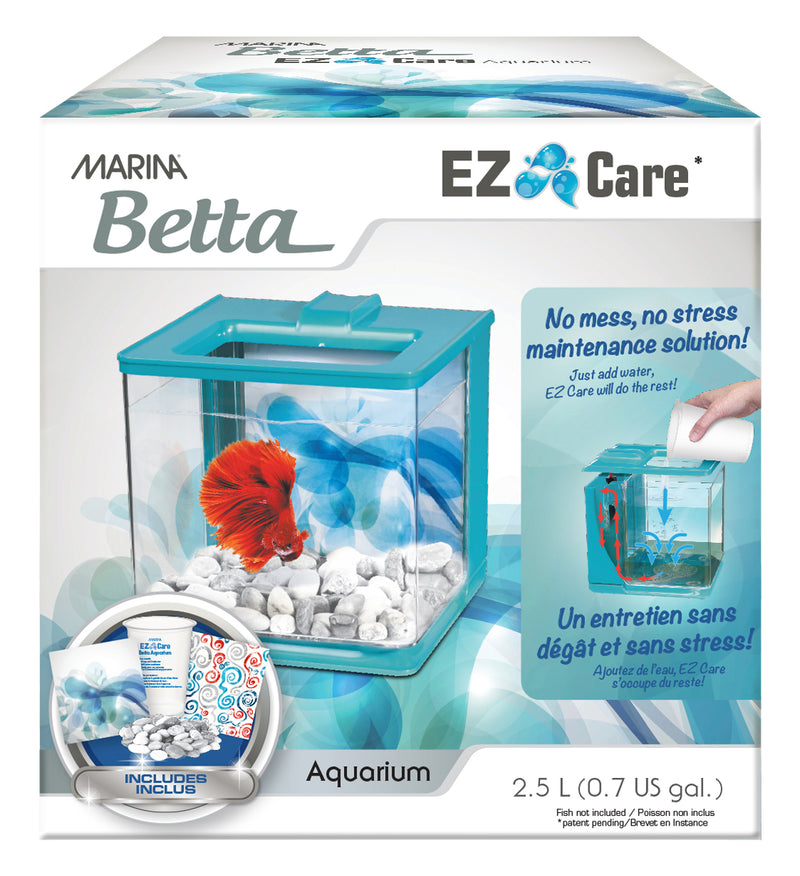 Marina 2.5L EZ Care Betta Kit - Blue - 2.5 L (0.7 US gal)