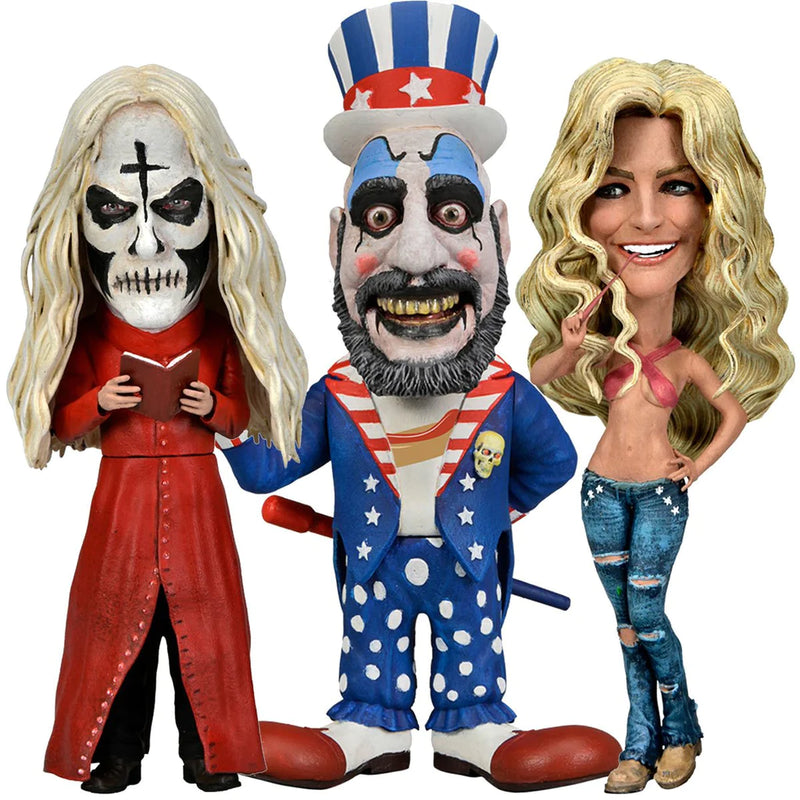 NECA Original 39943 House of 1000 Corpses 20th Anniversary Stylized Figures Little Big Head 3pk