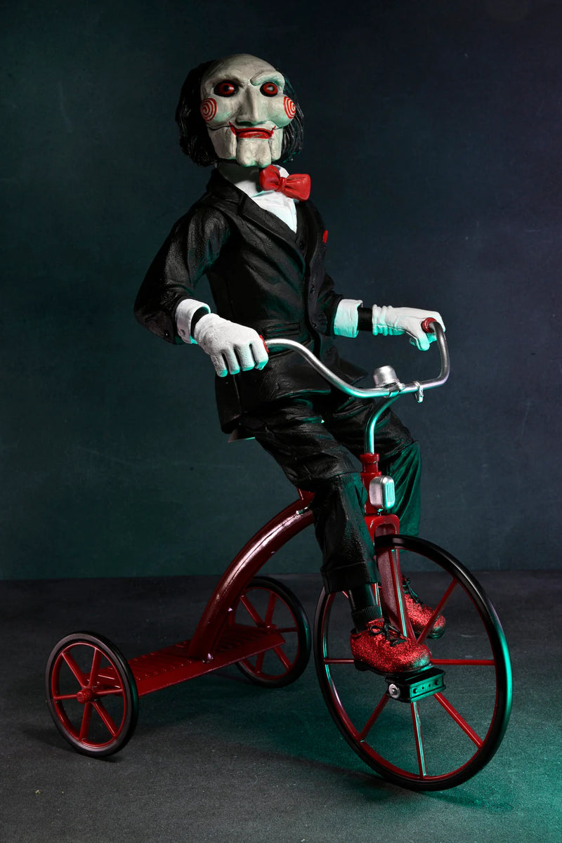 NECA - SAW Billy The Puppet with Tricycle 12 inches - I WANT TO PLAY A GAME...