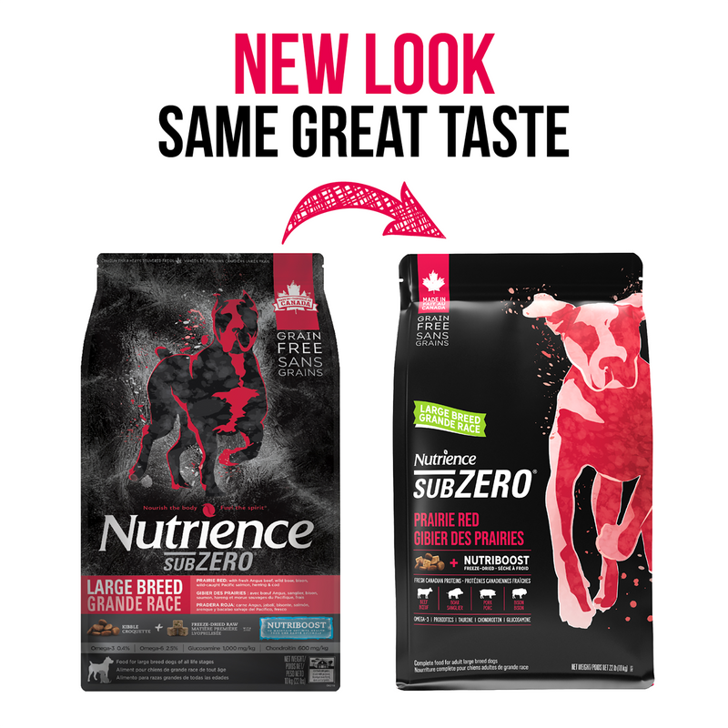 Nutrience Grain Free SubZero for Large Breed Dogs - Prairie Red - 10 kg (22 lbs)