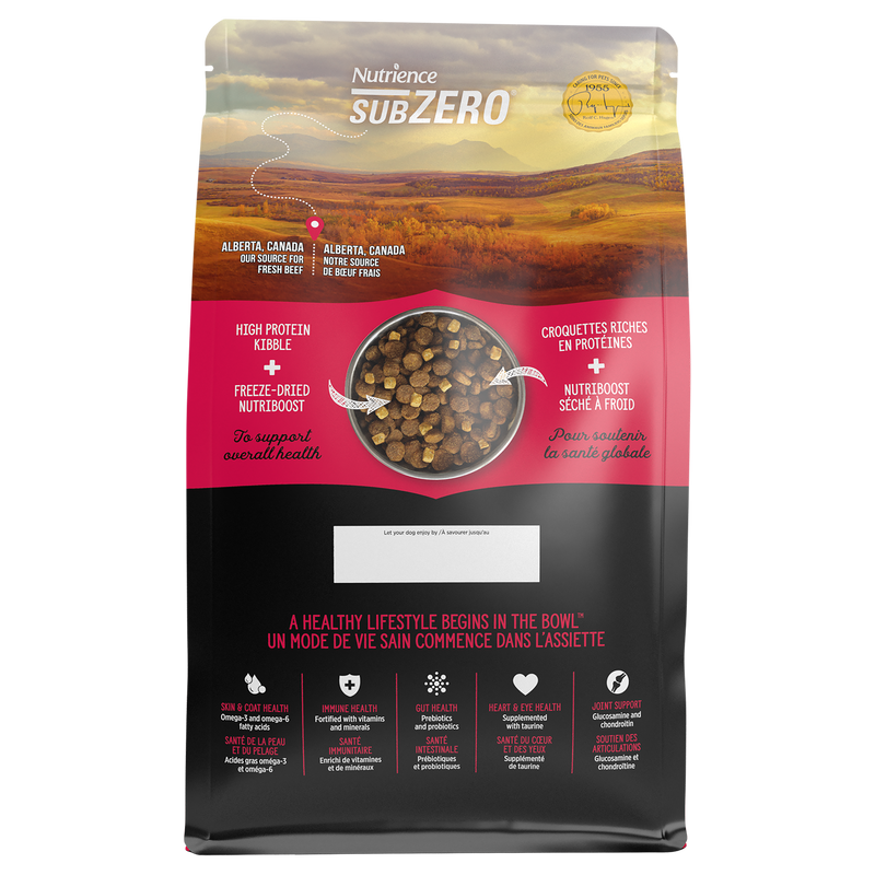 Nutrience Grain Free SubZero for Large Breed Dogs - Prairie Red - 10 kg (22 lbs)