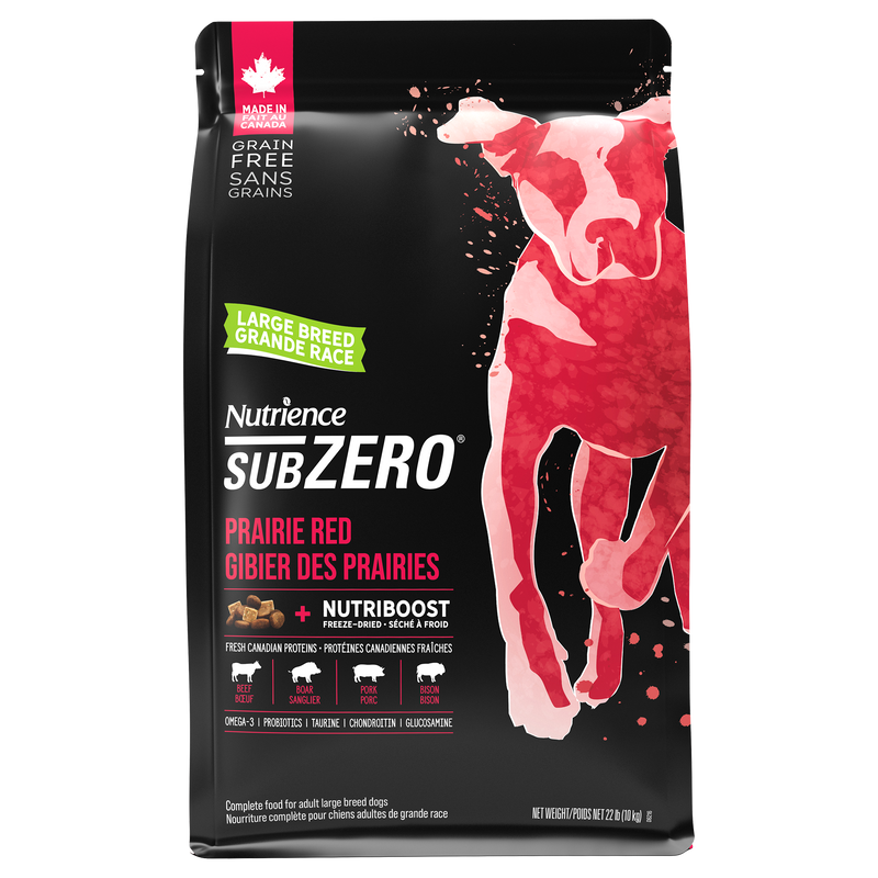 Nutrience Grain Free SubZero for Large Breed Dogs - Prairie Red - 10 kg (22 lbs)