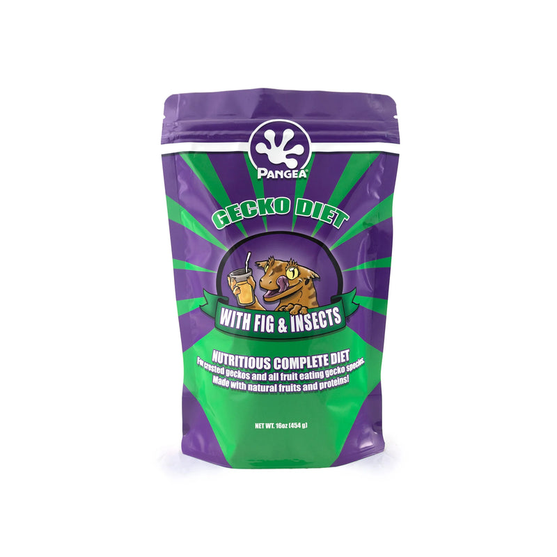 Pangea Gecko Diet with Insects 454g (16oz.) - Fig & Insects - Nutritious Complete Diet