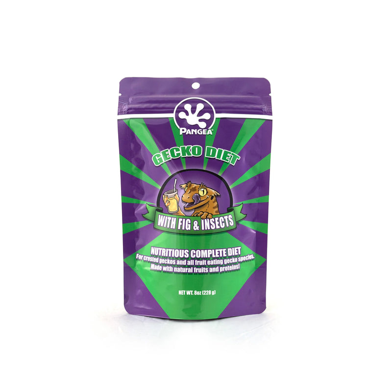 Pangea Gecko Diet with Insects 228g - Fig & Insects - Nutritious Complete Diet