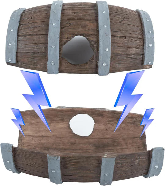 ReptiZoo Connectable Barrel Log & Tunnel Hide (2Pack)