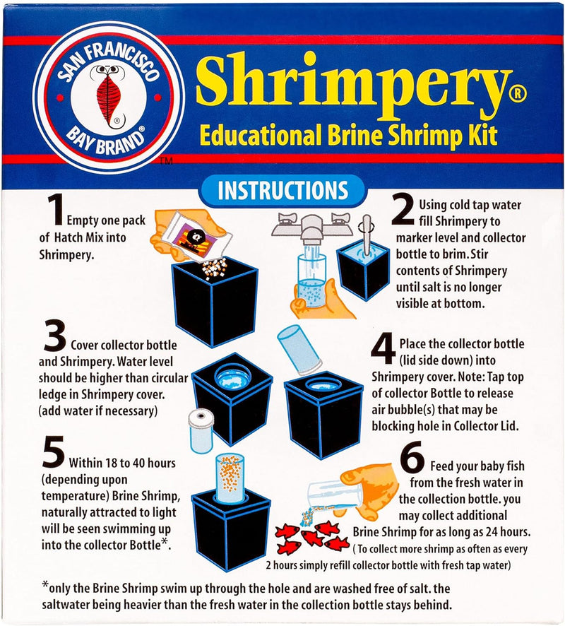 SAN FRANCISCO BAY BRAND SHRIMPERY BRINE SHRIMP KIT FOR HATCHING BABY BRINE SHRIMP