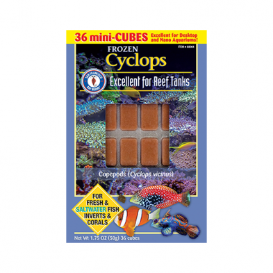 SAN FRANCISCO BAY BRAND CYCLOPS CUBES SINGLE INGREDIENT FROZEN FISH FOOD 1.75OZ