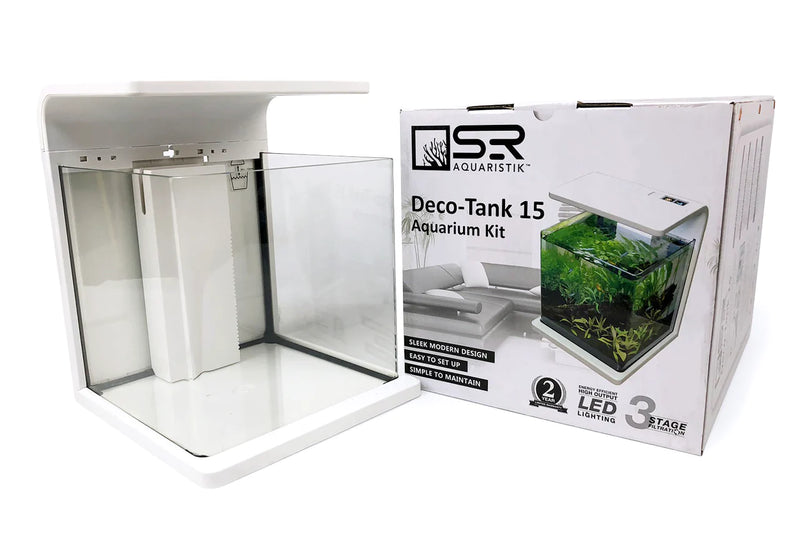 SR AQUARISTIK DECO TANK 15 AQUARIUM - WHITE