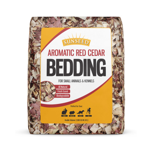 SUNSEED AROMATIC RED CEDAR BEDDING FOR SMALL ANIMALS & KENNELS 3000