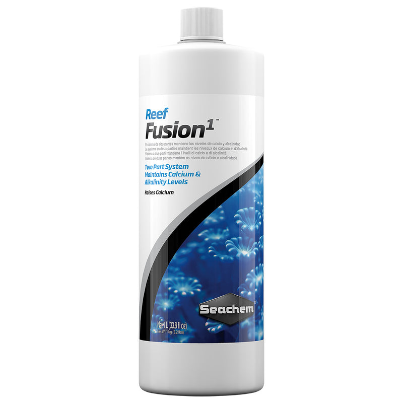 Seachem Reef Fusion 1 (Part 2) - 1 L ~ Two Part System ~ Raises Calcium