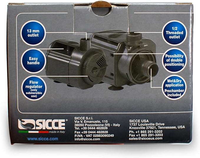 Sicce Multi 800 Multifunction Pump - 220 gph