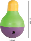 Starmark Bob-A-Lot Interactive Pet Toy, Large, Yellow/Green/Purple