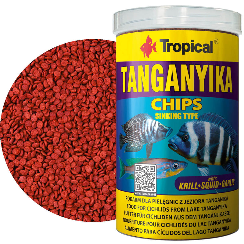 Tropical Tanganyika Chips 1000ml - 520g Cichlid Food