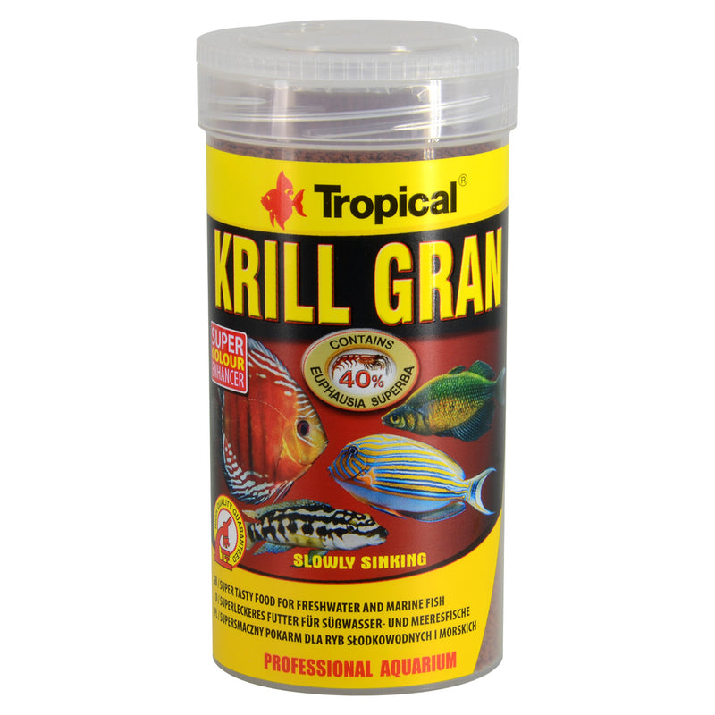 Tropical Krill Gran - 135g - Slowly Sinking - Super Colour Enhancer