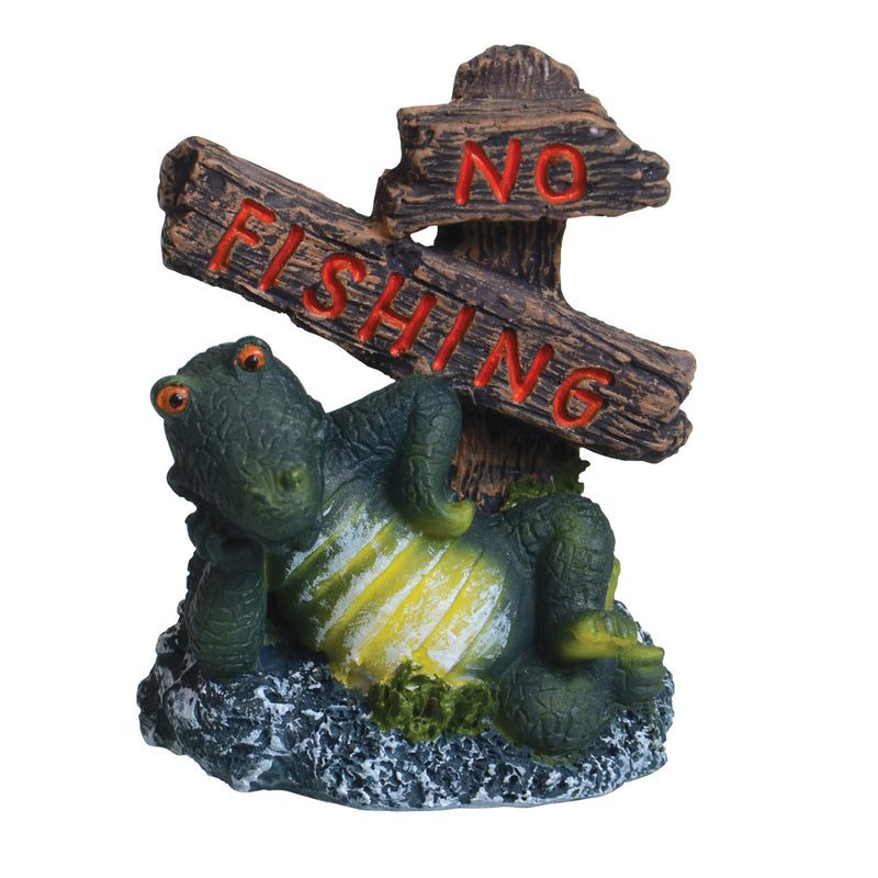 UT "No Fishing" Crocodile - Mini Aquarium Decorative Ornament