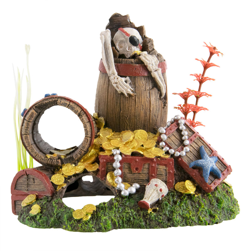 UT Skeleton with Treasure - Aquarium / Reptile Ornament