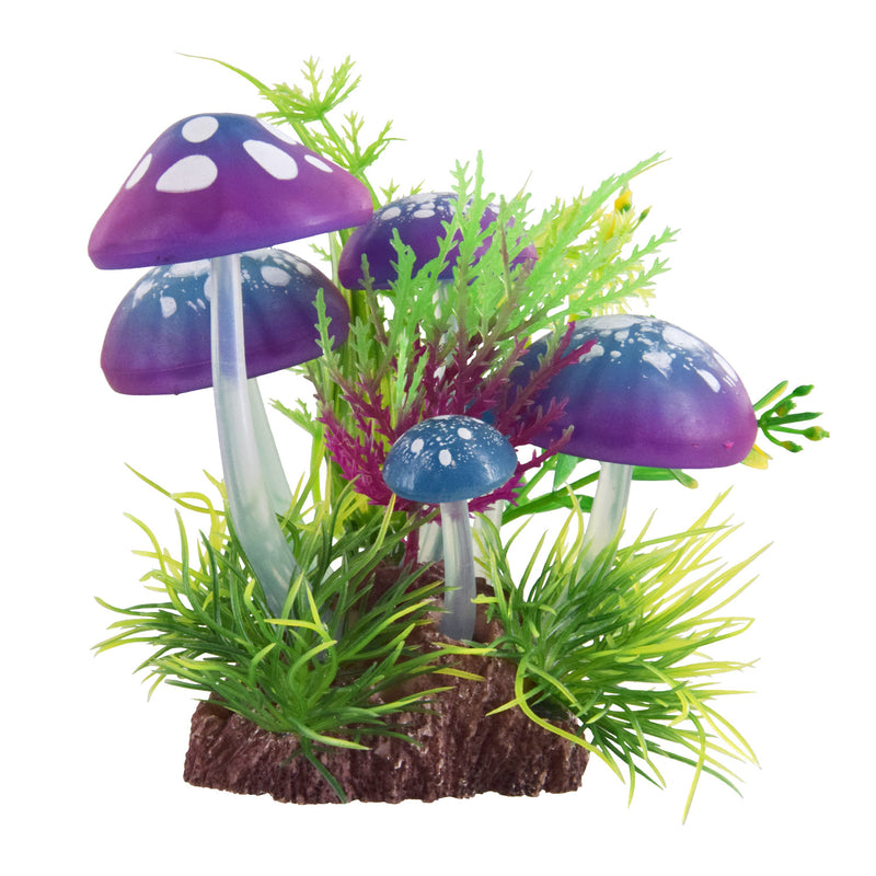 UT MushShroom Bush - Purple Aquarium Ornament