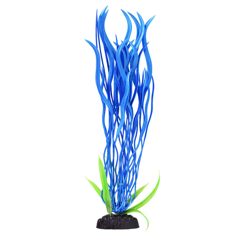 UT Pearl Finish Wave Val - Double Blue - 12" Aquarium / Reptile Ornament