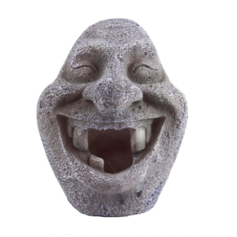 UT Stone Toothless Face Aquarium / Reptile Ornament