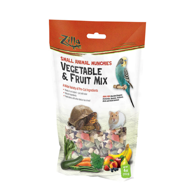 ZILLA REPTILE MUNCHIES VEGGIES & FRUIT MIX 4 OZ