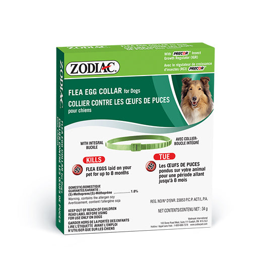 ZODIAC FLEA EGG COLLAR FOR DOGS – WITH PRECOR® INSECT GROWTH REGULATOR (IGR)