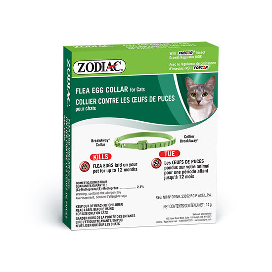 ZODIAC FLEA EGG COLLAR FOR CATS – WITH PRECOR® INSECT GROWTH REGULATOR (IGR)