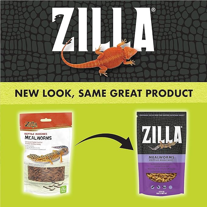 Zilla Reptile Munchies - Omnivore Mix - 113g (4 oz) -  for Bearded Dragons, Water Dragons, Tegus, Box Turtles, and more!