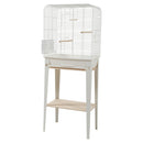 ZOLUX Chic Loft Cage & Stand - Large - White - 53.5 x 33.5 x 64 cm