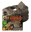 Zoo Med AquaLog Fish Shelter - SMALL 4" x 3" x 3"- 100% Plant Based Resin