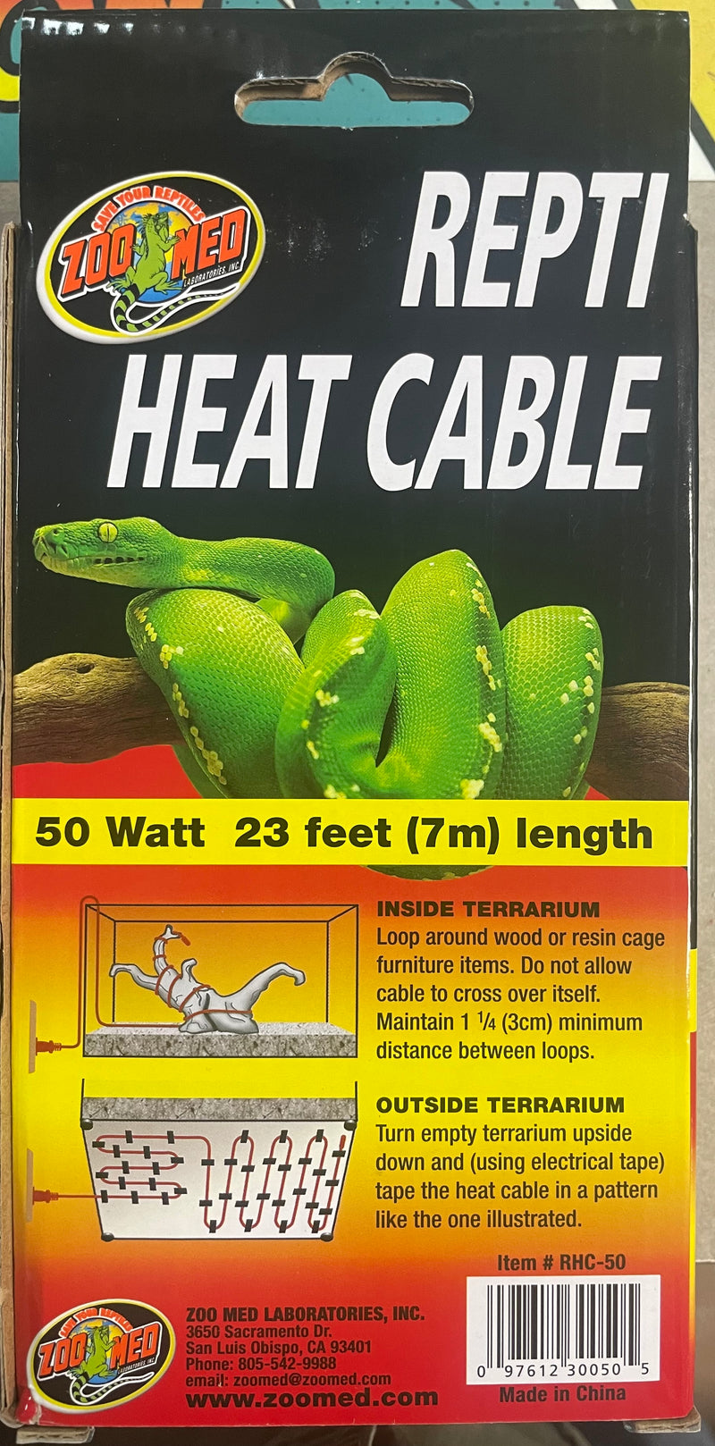 Zoo Med Repti Heat Cable 50 Watt 23 feet (7m)