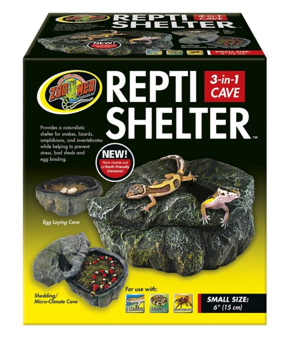 Zoo Med Repti Shelter 3-in-1 Cave - Small - Egg Laying Cave