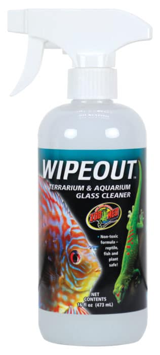 Zoo Med Wipeout Terrarium & Aquarium Glass Cleaner 16 oz