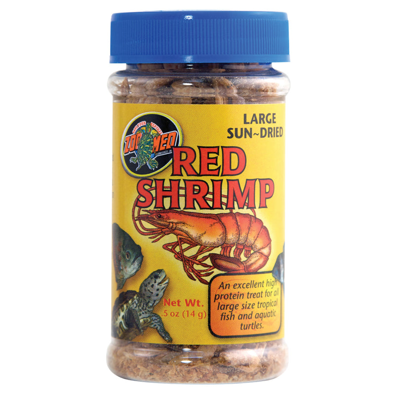 Zoo Med Large Sun-Dried Red Shrimp - 0.5 oz