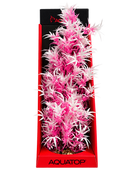AquaTop Cannabis Pink Frost Aquarium Plant – 16" | Glows Under Blue Light