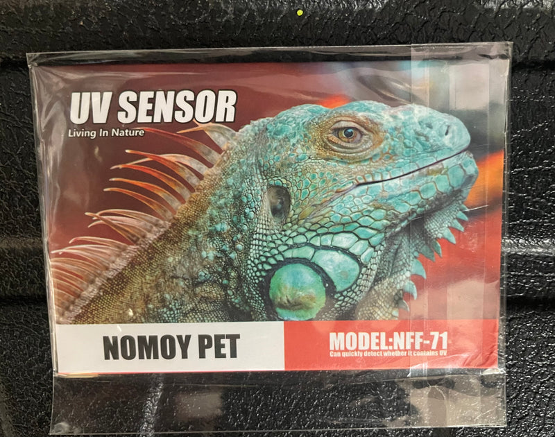 Nomoy Pet Test UVB Sensor, Reptile UV Tester Heating Lamp With Photochromic Card Indicator, Compatible With Sunglass Test & Sterilizing, Over 500 Times Reusable