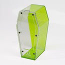 Tarantula Cribs – Coffin med 10” Tall 10”x 5”x 5” Glitter Green