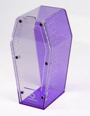 Tarantula Cribs – Coffin med 10” Tall 10”x 5”x 5” Glitter Purple