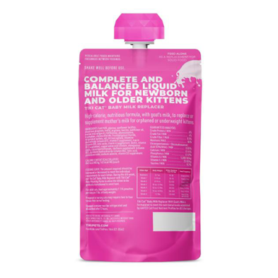 Tiki Cat Baby Milk Replacer with Goat's Milk Wet Kitten Food  6oz