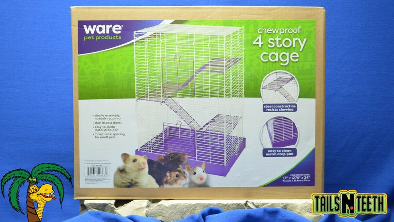 Critter Ware Chew-Proof 4-Level Cage - for Rats, Hamster, Gerbils & Mice, Etc