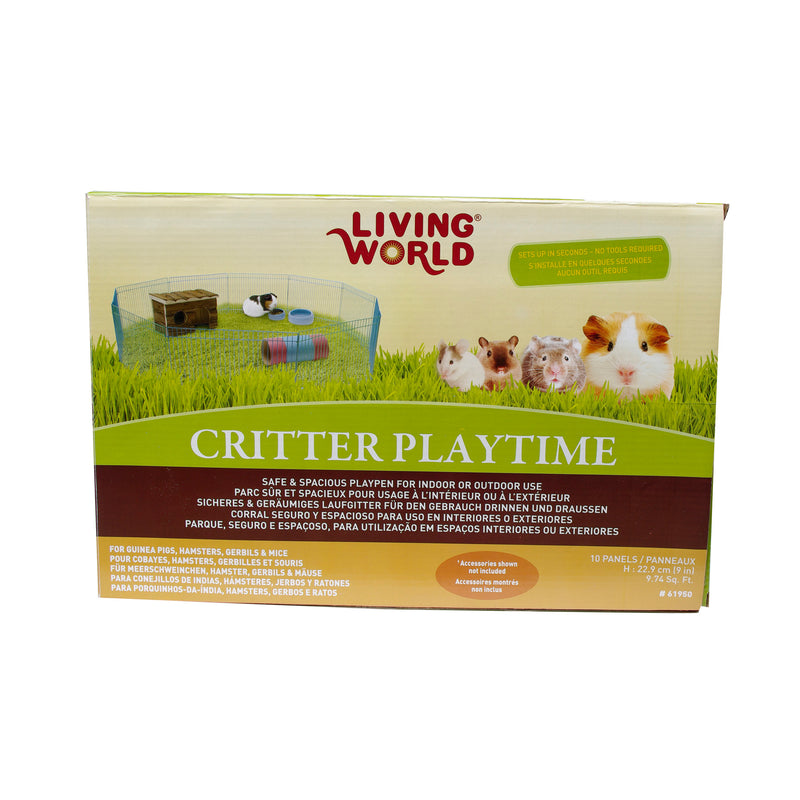 Living World Critter Playtime - Spacious Playpen for Guinea Pigs, Gerbils & Mice