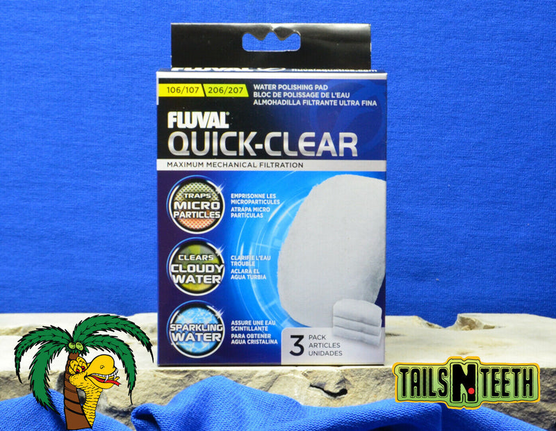 Fluval QUICK CLEAR for Fluval 106/107, 206/207 - Filter Media 3 Pack - A242