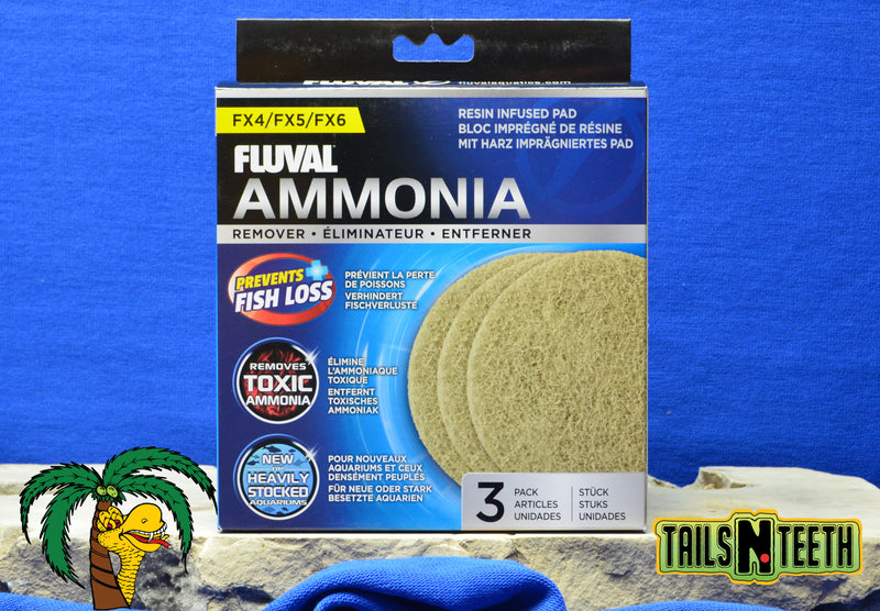 Fluval AMMONIA REMOVER for Fluval FX4 / FX5 / FX6 - Resin Pad - 3 Pack - A259