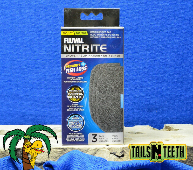 Fluval Nitrite Remover for Fluval 106/107, 206/207 - Filter Media 3 Pack - A263